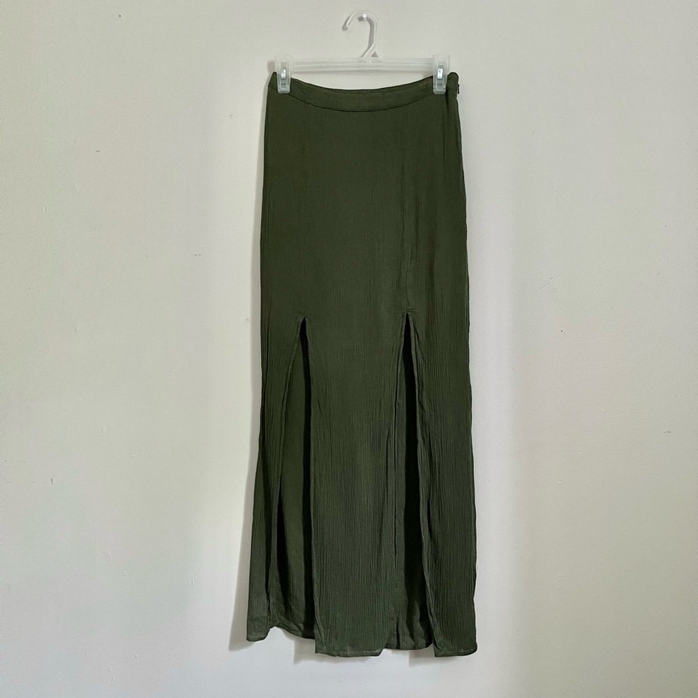 Green American Eagle Maxi Skirt